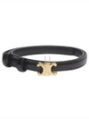 Small Lizard Triomphe Belt Black - CELINE - BALAAN 2