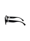 EYEWEAR logo temple oval frame glasses 0CH3476 C501 - CHANEL - BALAAN 3