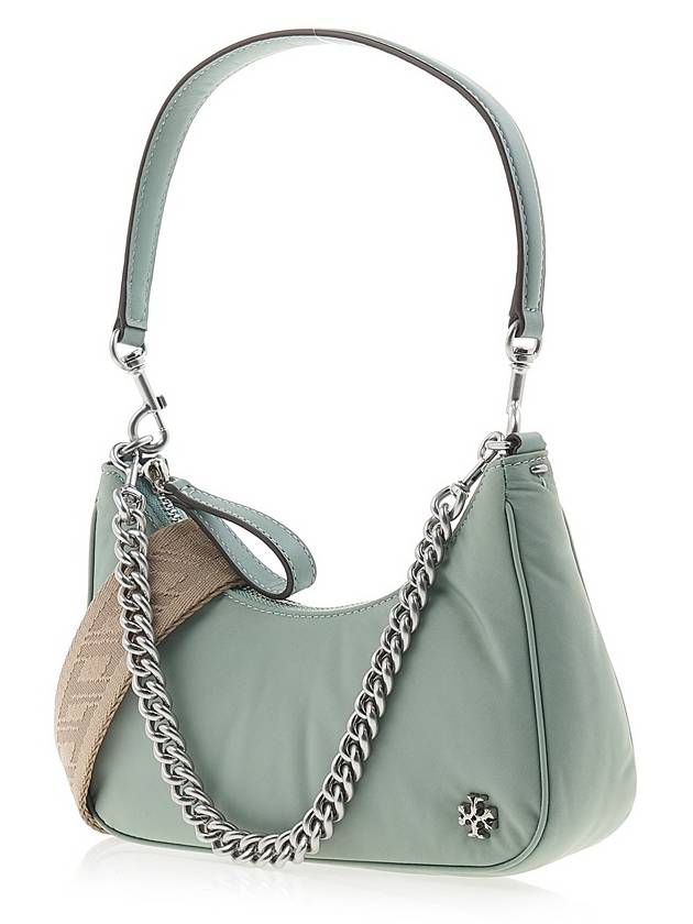 Mercer Nylon Chain Small Shoulder Bag Blue Celadon - TORY BURCH - BALAAN 3