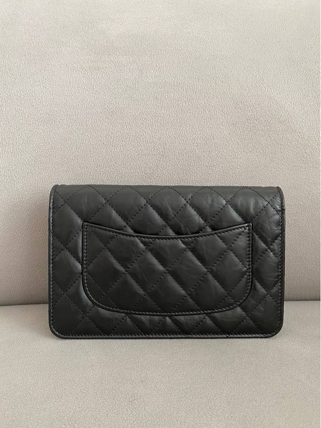 Vintage 255 WOC Vintage Calfskin Black Gold Plated A70328 (Builtin Chip Version) - CHANEL - BALAAN 3