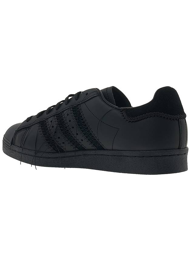 Superstar Leather Low Top Sneakers Black - Y-3 - BALAAN 4