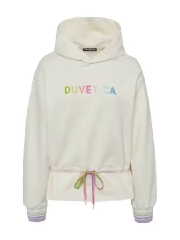 Tropea Ivory Women s Hooded Sweatshirt Hoodie - DUVETICA - BALAAN 1