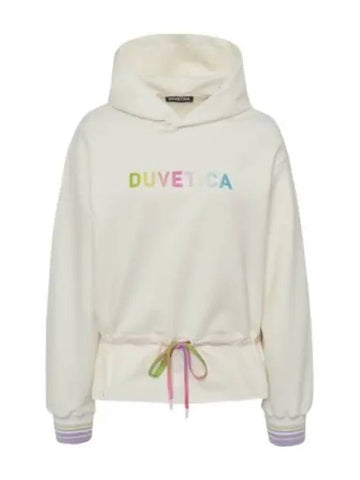 Tropea Ivory Women s Hooded Sweatshirt Hoodie - DUVETICA - BALAAN 1