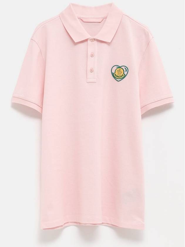 Logo Patch PK Shirt Pink - MONCLER - BALAAN 2