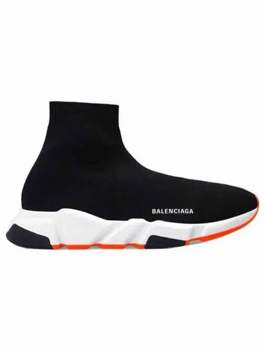 Speed Runner High Top Sneakers Black Orange - BALENCIAGA - BALAAN 2