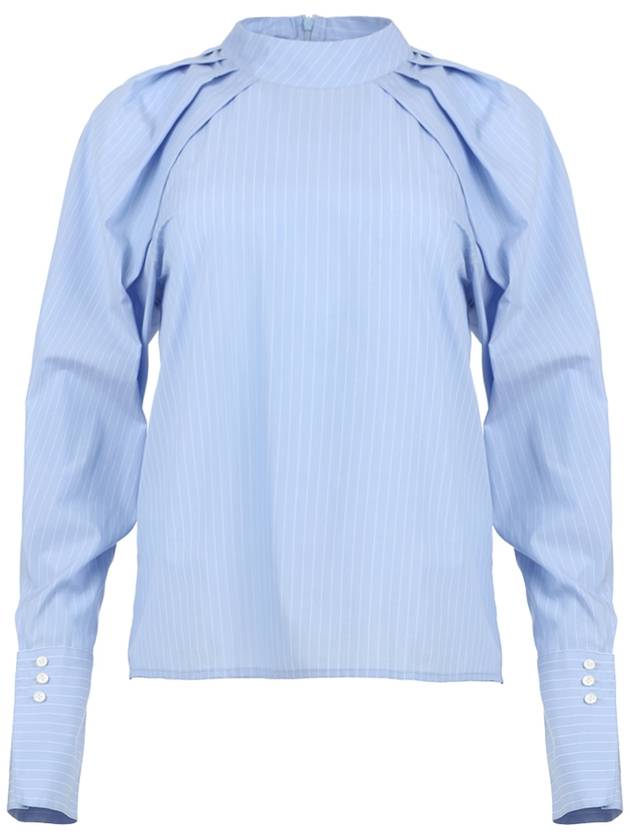 Striped Cotton Blouse Blue - ILROZE - BALAAN 2