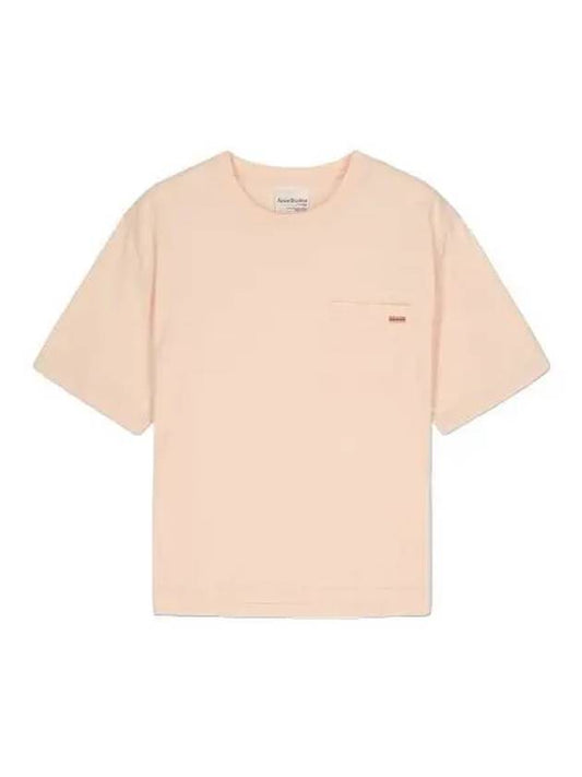 Eddie Pocket Pink Label Short Sleeve T Shirt Tee - ACNE STUDIOS - BALAAN 1