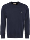 Tricolor Fox Patch Sweatshirt Navy - MAISON KITSUNE - BALAAN 1