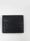 Intrecciato Weaving Card Wallet Black - BOTTEGA VENETA - BALAAN 3