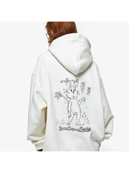 Bearaday embroidered hooded top cream - CPGN STUDIO - BALAAN 1