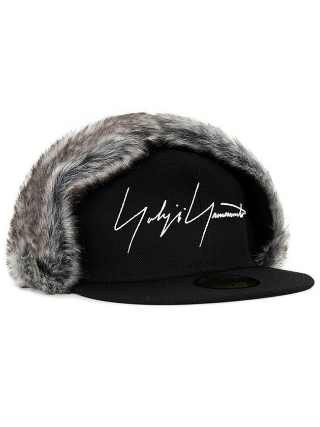 Fake Fur Trim Cap Hat HEH85977 - YOHJI YAMAMOTO - BALAAN 2