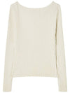 Twist slim ribbed knit Ivory - THE GREEN LAB - BALAAN 5