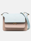 Saffiano Medium Trunk Shoulder Bag Aquamarine - MARNI - BALAAN 3