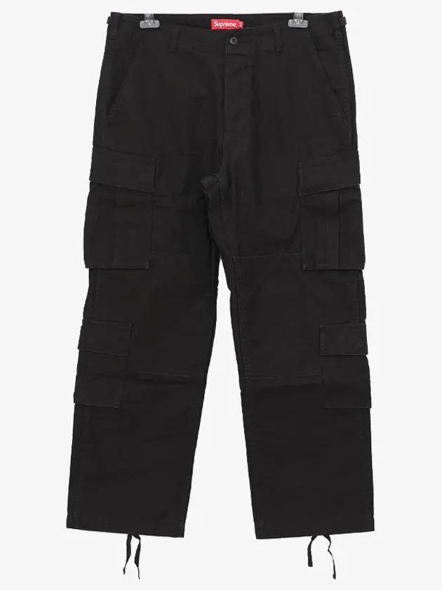 FW22P57 BLACK patch logo cargo pants - SUPREME - BALAAN 1