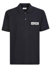 Logo Patch Short Sleeve Polo Shirt Black - ALEXANDER MCQUEEN - BALAAN 2