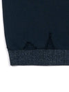 Men's I4SN05NV Utopia Vintage Jacquard Short Sleeve Knit Navy - IOEDLE - BALAAN 5