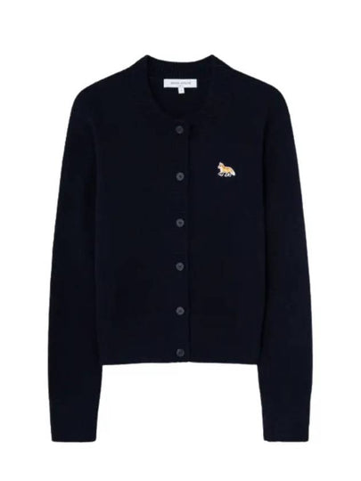 Baby Fox Patch Wool Cardigan Navy - MAISON KITSUNE - BALAAN 2