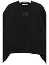 Logo Print Sweatshirt Black - ALEXANDER WANG - BALAAN 4