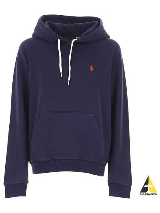 Women's Embroidered Logo Long Sleeve Hoodie Navy - POLO RALPH LAUREN - BALAAN 2