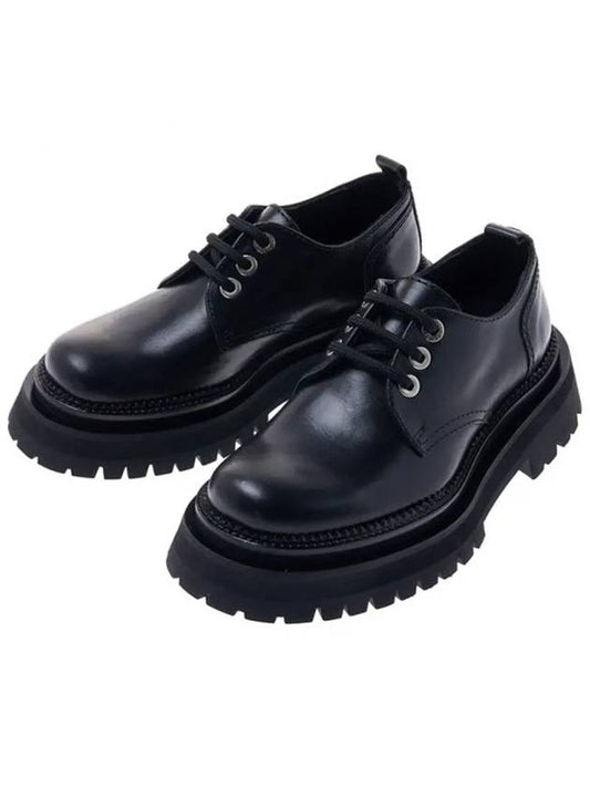 leather round toe loafers black - AMI - BALAAN 2