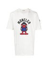 Logo Cotton Short Sleeve T-shirt White - MONCLER - BALAAN 1