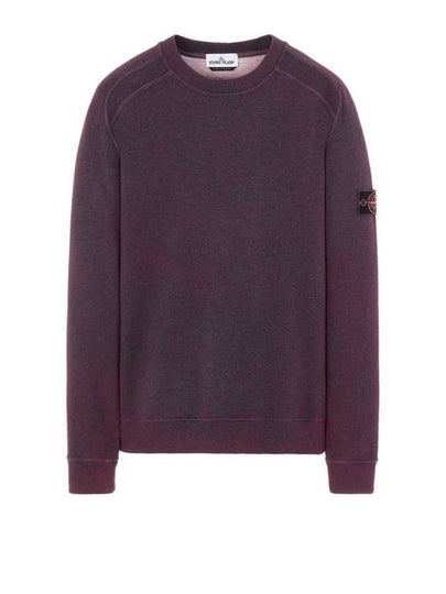 Wappen Patch Crew Neck Wool Knit Top Burgundy - STONE ISLAND - BALAAN 2