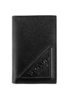 Saffiano Leather Card Wallet Black - PRADA - BALAAN 2