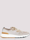 Stretch Knit Low Top Sneakers Brown - BRUNELLO CUCINELLI - BALAAN 2