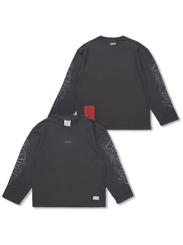 Destroyer Light Weight Oversized Long Sleeves Charcoal - STIGMA - BALAAN 1