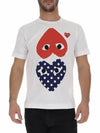 Comme des Gar ons Big Heart Mirror T Shirt P1T178 P1T240 - COMME DES GARCONS PLAY - BALAAN 7