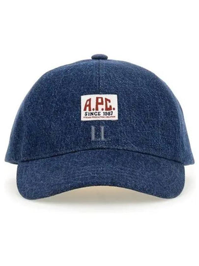 Charlie Carpenter Denim Ball Cap Stone Washed Indigo - A.P.C. - BALAAN 2