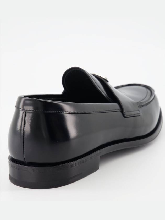 Brushed Leather Loafers Black - PRADA - BALAAN 5