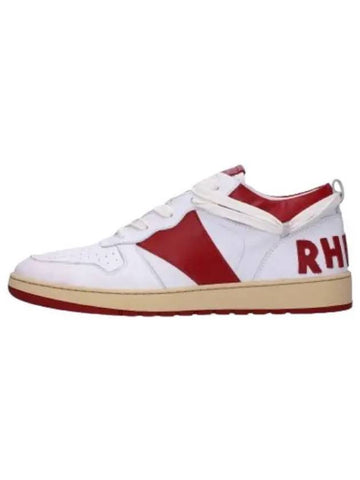 logo panel low top sneakers white red - RHUDE - BALAAN 1