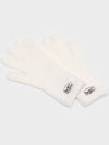 FLUFFY LOGO GLOVE WHITE - RECLOW - BALAAN 1