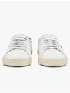 Court Classic Black Tab Low Top Sneakers White - SAINT LAURENT - BALAAN 4