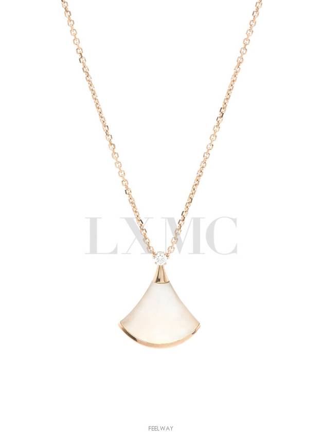 Divas Dream Necklace Diamond Rose Gold Mother of Pearl - BVLGARI - BALAAN 6