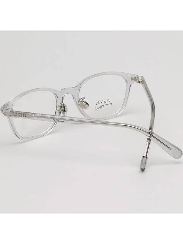 Glasses frame ML5173D 020 square transparent horn rim Asian fit - MONCLER - BALAAN 4