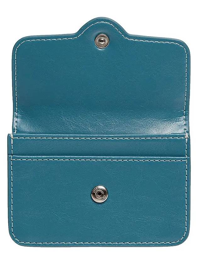 Compact Keyring Business Card Holder Dusty Blue - LE MASQUE - BALAAN 6