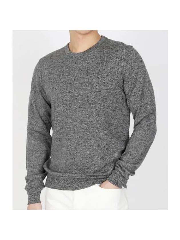 LYLE MERINO CREW NECK SWEATER FMKW10086 9992 Men's Lyle Merino Crew Neck Sweater - J.LINDEBERG - BALAAN 1