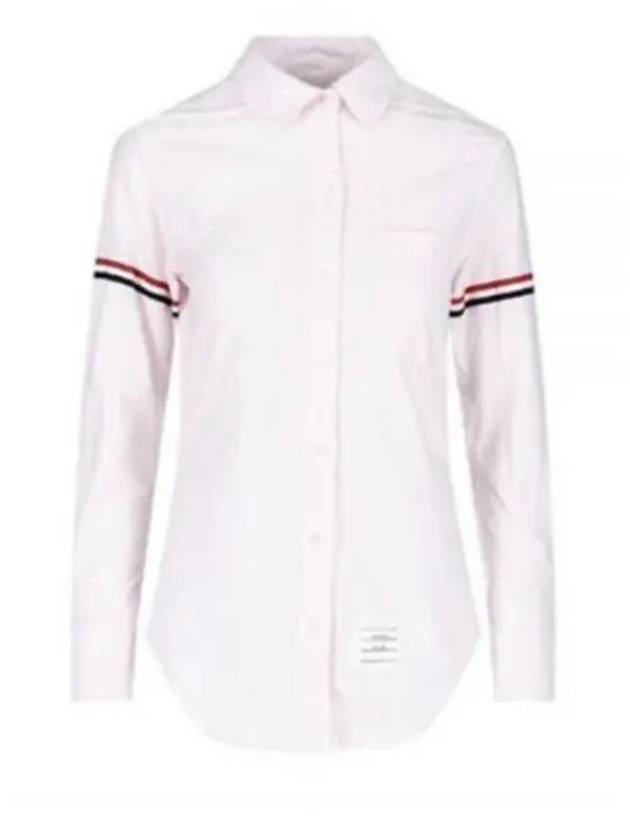 Women's Armband University Striped Oxford Shirt Light Pink - THOM BROWNE - BALAAN 2