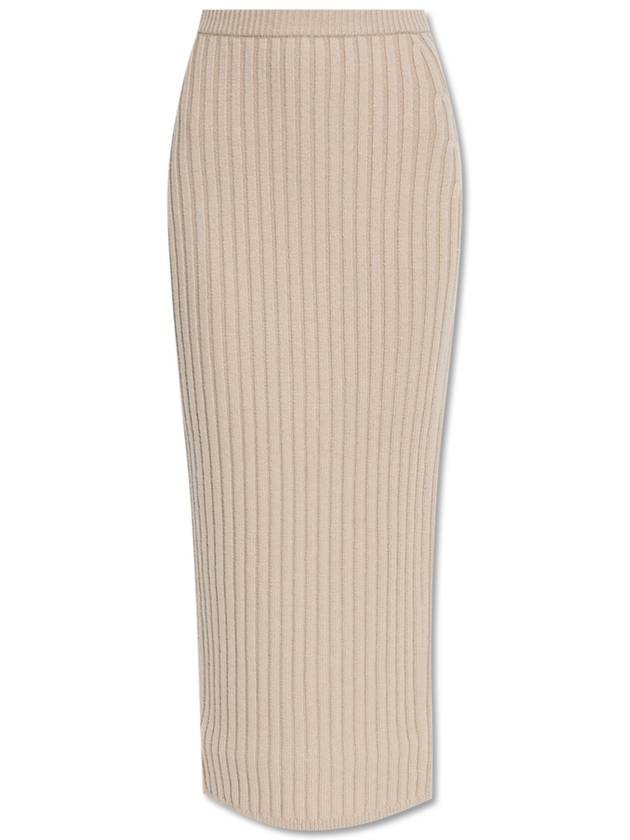 Max Mara Skirt Seta, Women's, Beige - MAX MARA - BALAAN 1