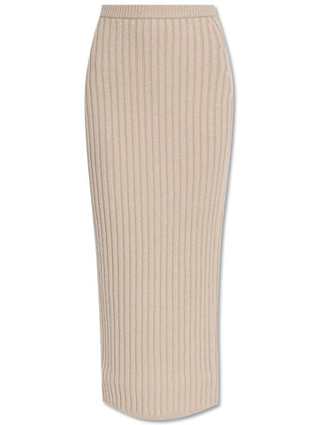 Max Mara Skirt Seta, Women's, Beige - MAX MARA - BALAAN 1