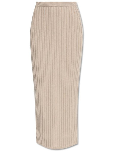 Max Mara Skirt Seta, Women's, Beige - MAX MARA - BALAAN 1