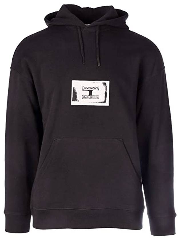 square patch logo hoodie black - GIVENCHY - BALAAN.