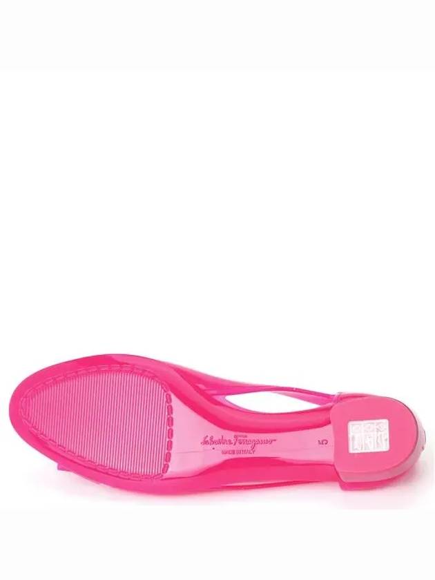 Vara Bow Jelly Ballet Flat Hot Pink - SALVATORE FERRAGAMO - BALAAN 5