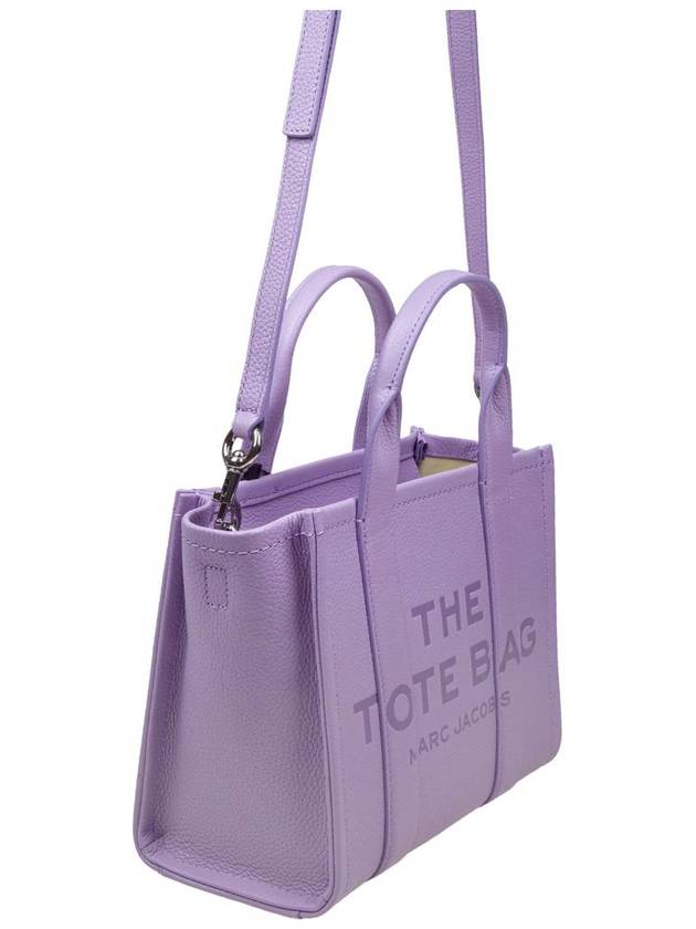 Small Leather Tote Bag Purple - MARC JACOBS - BALAAN 3