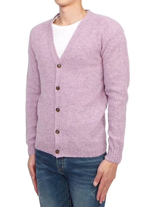 Men's Cardigan M3092 3V HEATHER ROSE - HARLEY OF SCOTLAND - BALAAN 2