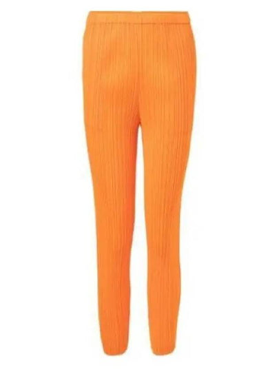 Thicker Bottoms 1 Straight Pants Orange - ISSEY MIYAKE - BALAAN 2