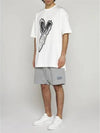 Y3 Logo Patch Jersey Bermuda Shorts - YOHJI YAMAMOTO - BALAAN 5