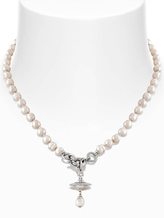 Aleksa Pearl Necklace Silver - VIVIENNE WESTWOOD - BALAAN 2